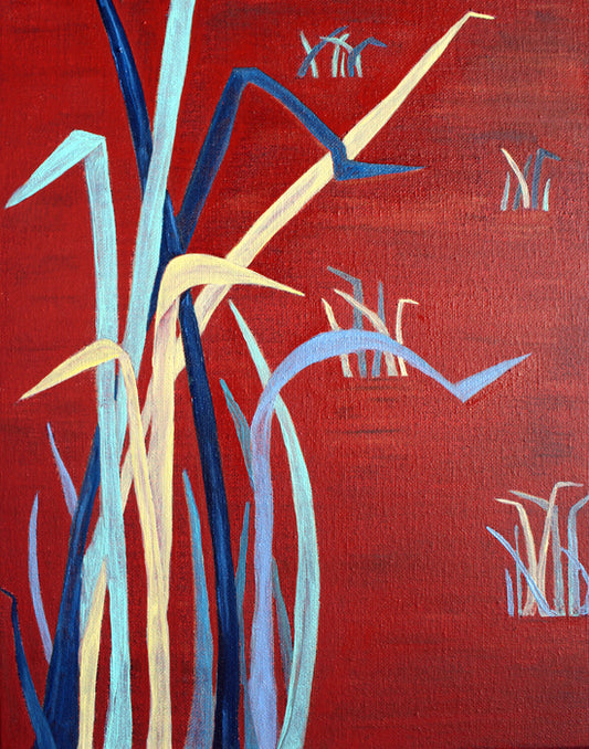 Red Tide I, 2025, oil, 14 x 11 in. / 35.56 x 27.94 cm.