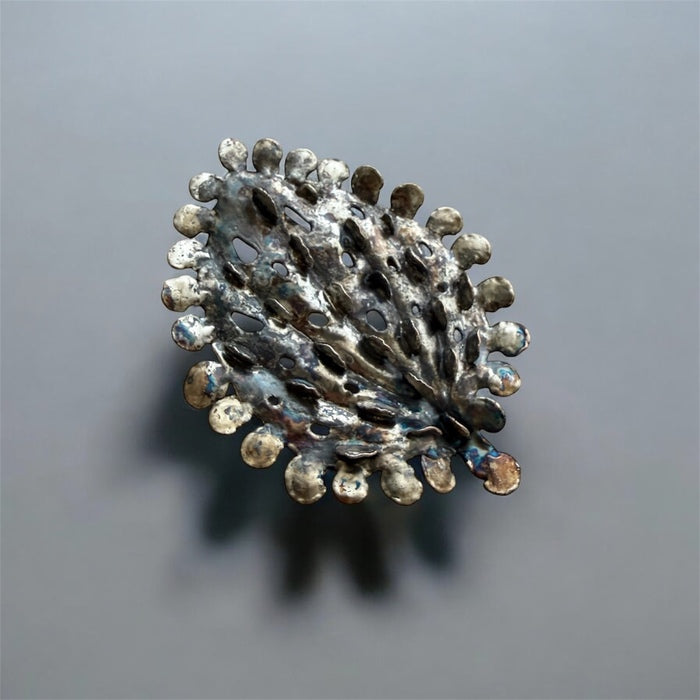 The Pulse Within Remains, 2025, mixed media, 3 x 4 in. / 7.62 x 10.16 cm.