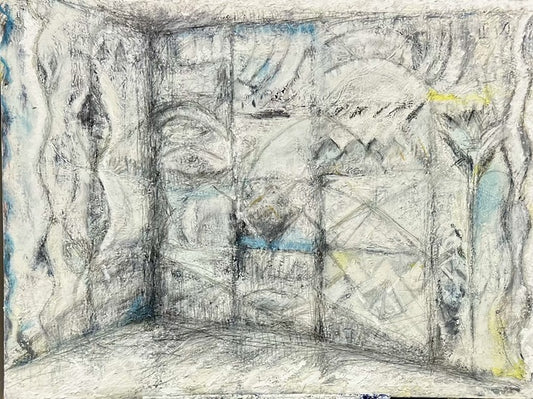 Hieroglyphics 5, 2025, mixed media on canvas, 36 x 48 in. / 91.44 x 121.92 cm.