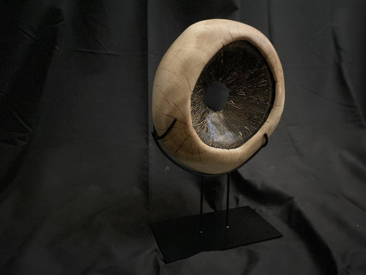 Artifact, 2025, wood sculpture, 20 x 12 x 6 in. / 50.8 x 30.48 x 15.24 cm.