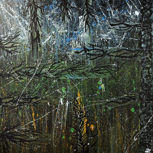 Nature, 2025, acrylic on canvas, 36 x 36 in. / 91.44 x 91.44 cm.