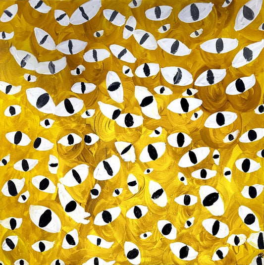 People, 2025, acrylic on canvas, 36 x 36 in. / 91.44 x 91.44 cm.