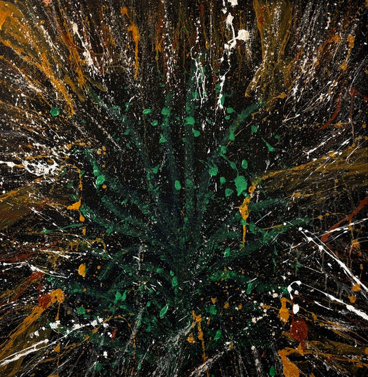 Touch, 2025, acrylic on canvas, 36 x 36 in. / 91.44 x 91.44 cm.