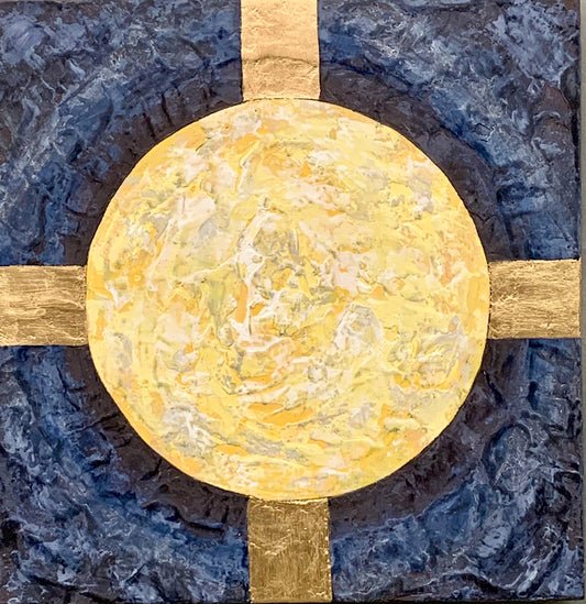 Vision of Hildegard #12, 2025, mixed media, 12 x 12 in. / 30.48 x 30.48 cm.