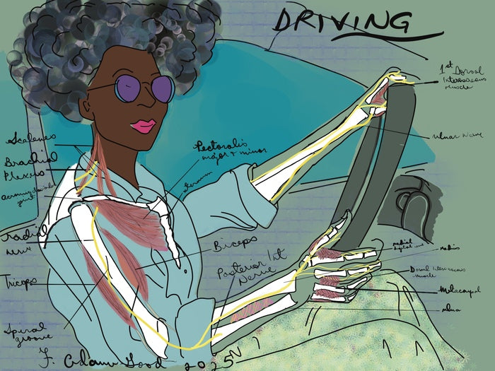 The Anatomy of a Drive, 2025, digital, 36 x 24 in. / 91.44 x 60.96 cm.