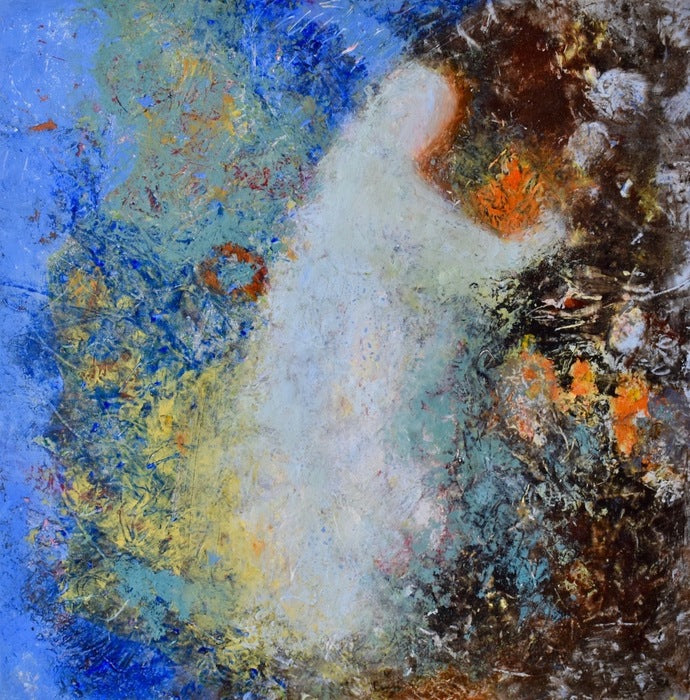 LightBringer, 2024, mixed media, 13 x 13 in. / 33.02 x 33.02 cm.