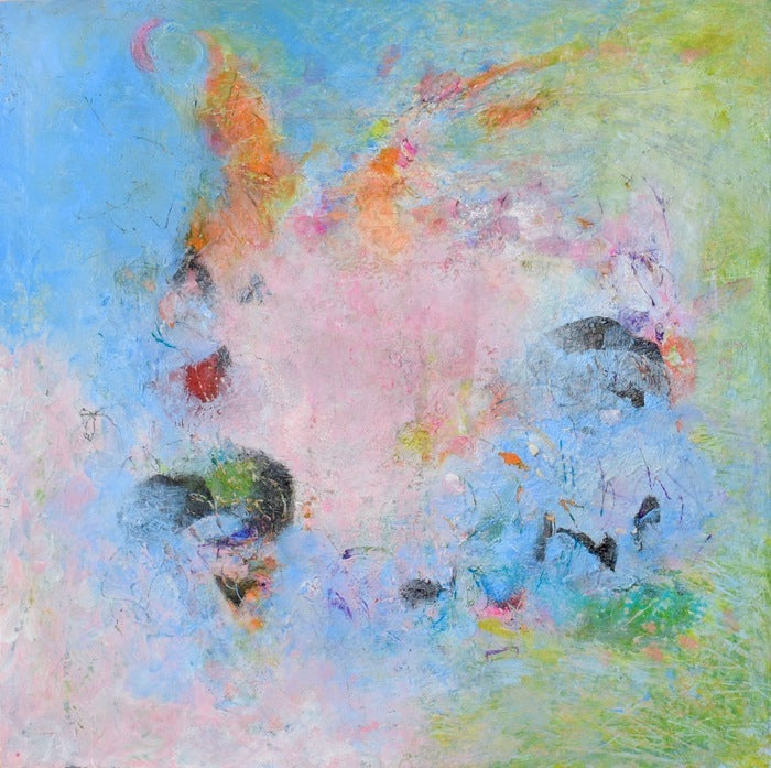 Shifting 2, 2025, mixed media, 13 x 13 in. / 33.02 x 33.02 cm.