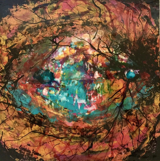 My Eye from Within, 2019, mixed media, 12 x 12 in. / 30.48 x 30.48 cm.