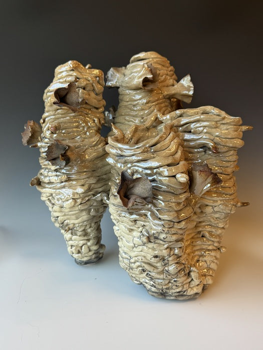 Berta, 2023, mixed media, 11 x 11 x 13 in. / 27.94 x 27.94 x 33.02 cm.