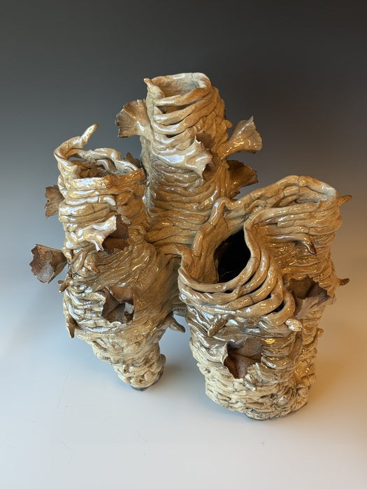 Berta, 2023, mixed media, 11 x 11 x 13 in. / 27.94 x 27.94 x 33.02 cm.