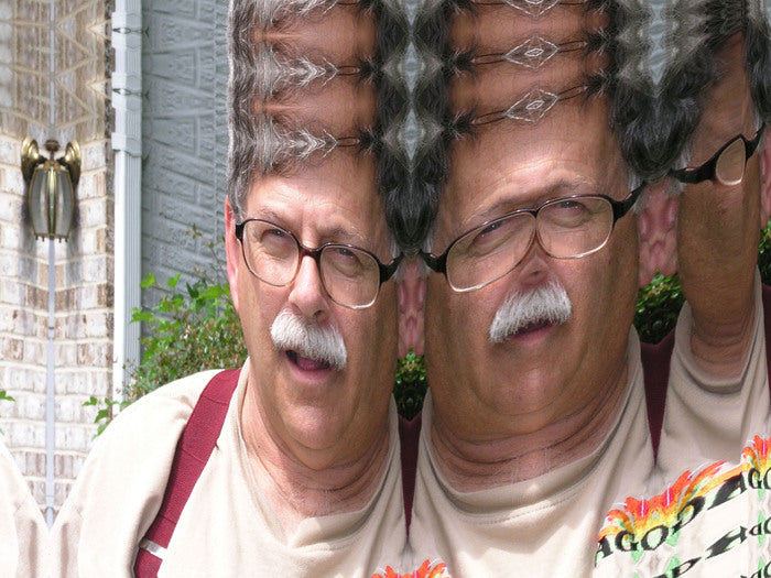 My Three Stooges, 2023, digital photo on paper, 24 x 30 in. / 60.96 x 76.2 cm.