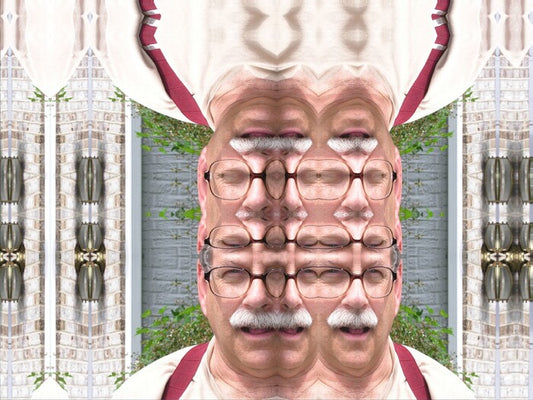 Portrait of the Artist of Many Minds, 2016, digital photo on paper, 24 x 30 in. / 60.96 x 76.2 cm.