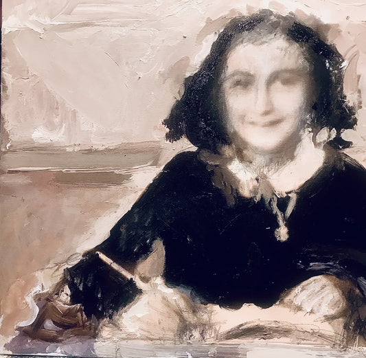 Ann Frank 2, 2020, mixed media, 12 x 12 in. / 30.48 x 30.48 cm.
