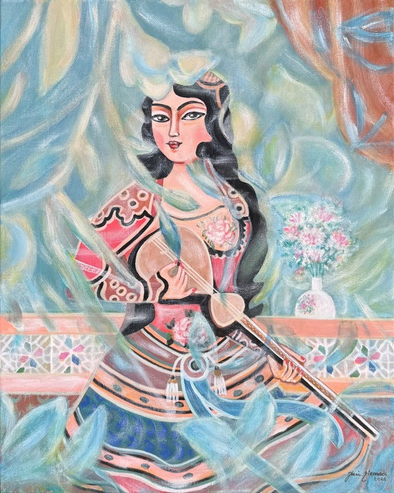 Secret Symphony, 2025, acrylic on canvas, 24 x 20 in. / 60.96 x 50.8 cm.