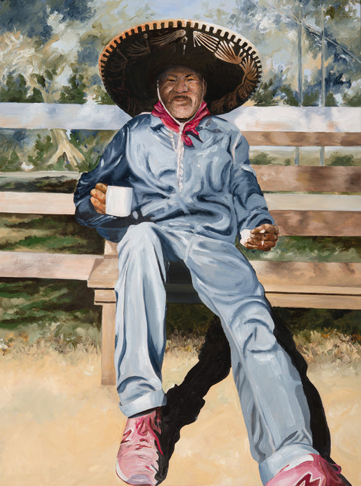 Morning Coffee, 2025, oil on canvas, 40 x 30 in. / 101.6 x 76.2 cm.
