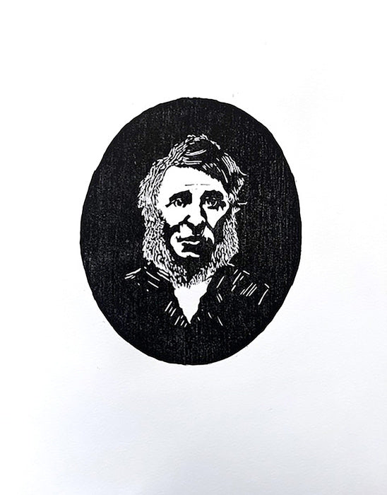 Thoreaux, 2025, printmaking, 12 x 8 in. / 30.48 x 20.32 cm.