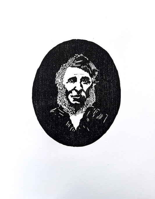 Thoreaux, 2025, printmaking, 12 x 8 in. / 30.48 x 20.32 cm.