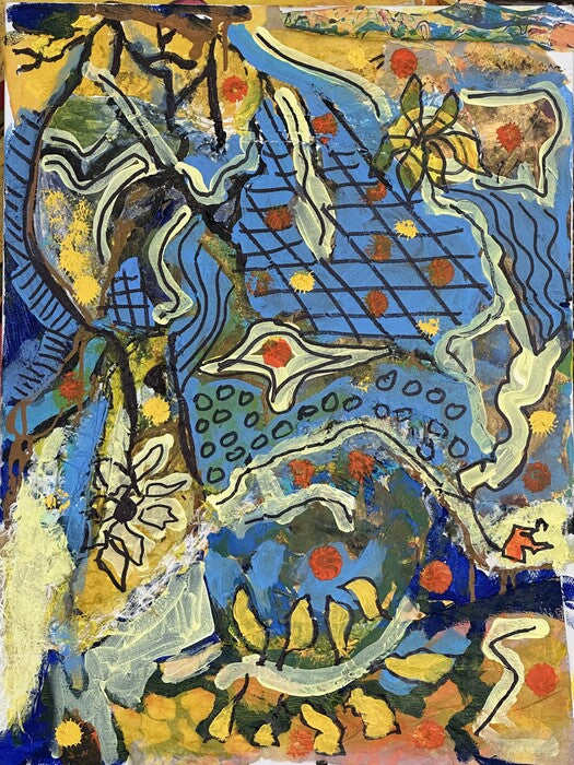 Mystic Moments, 2024, mixed media, 24 x 18 in. / 60.96 x 45.72 cm.