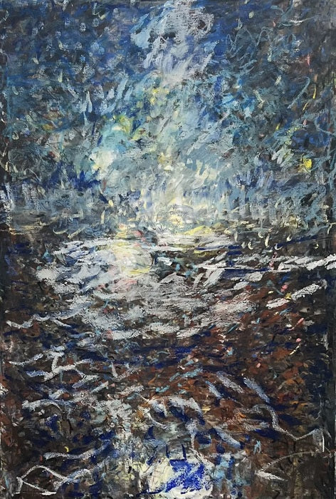 Luminous 2, 2025, mixed media on canvas, 36 x 24 in. / 91.44 x 60.96 cm.