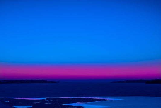 Blue Hour, Calumet Bluff, 2022, digital photo, 40 x 40 in. / 101.6 x 101.6 cm.