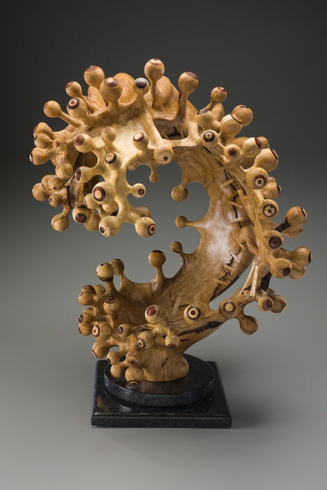 Acer Surgo, 2012, wood, 38 x 29 x 28 in. / 96.52 x 73.66 x 71.12 cm.