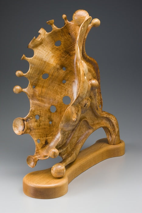 Acer Respersio, 2015, wood, 32 x 14 x 40 in. / 81.28 x 35.56 x 101.6 cm.