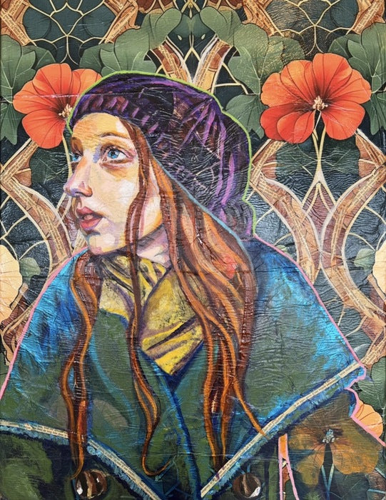 Rachel, 2026, mixed media, 24 x 18 in. / 60.96 x 45.72 cm.