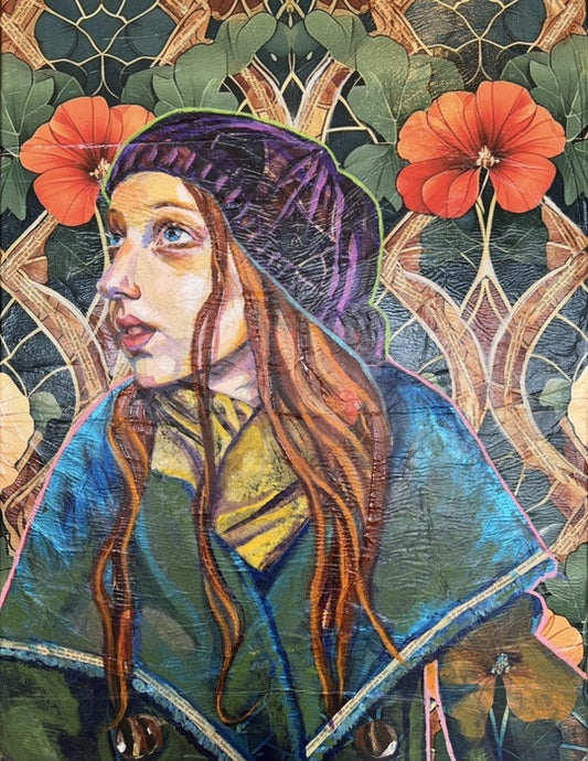 Rachel, 2026, mixed media, 24 x 18 in. / 60.96 x 45.72 cm.