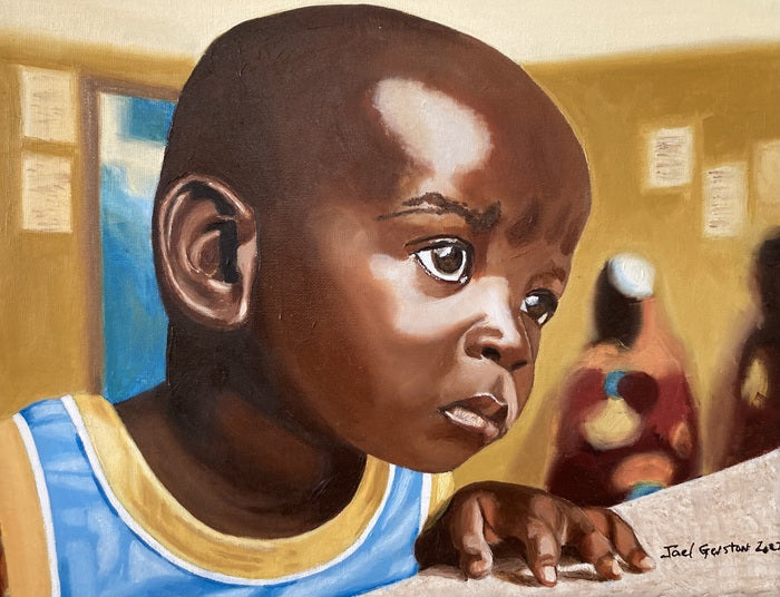 What About Me?, 2023, oil paint, 20 x 16 in. / 50.8 x 40.64 cm.