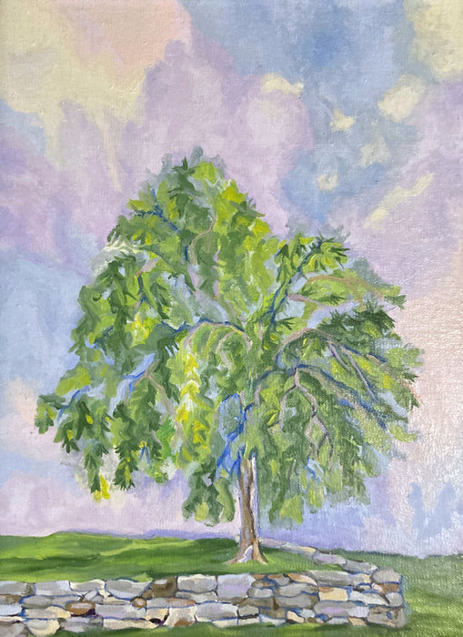 June, 2023, oil on linen, 12 x 9 in. / 30.48 x 22.86 cm.