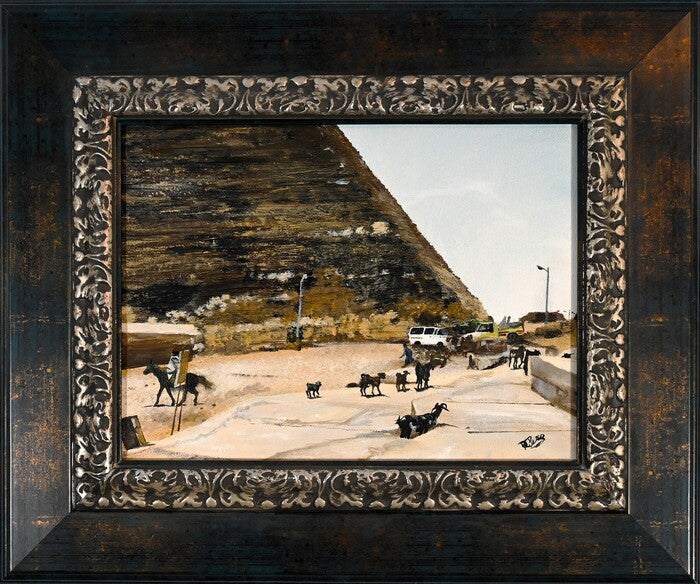 Gizeh, Egypt, 2008, oil on canvas, 9 x 12 in. / 22.86 x 30.48 cm.