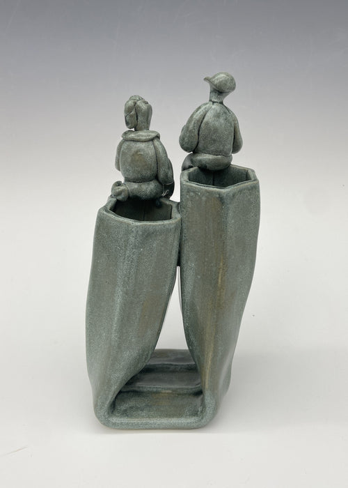 Bagels, 2025, glazed stoneware, 6.5 x 4 x 2.5 in. / 16.51 x 10.16 x 6.35 cm.