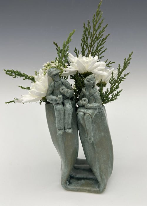 Bagels, 2025, glazed stoneware, 6.5 x 4 x 2.5 in. / 16.51 x 10.16 x 6.35 cm.