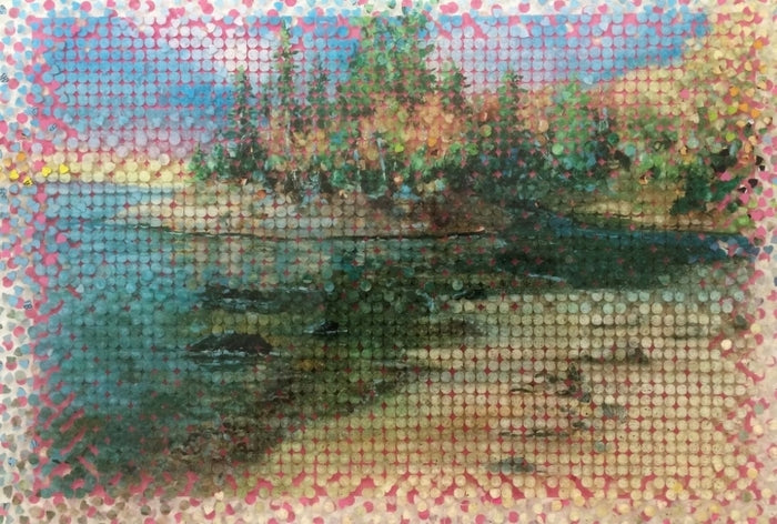 Mixed Media Rough Rocks Pictured Rocks, 2026, mixed media, 20 x 15 in. / 50.8 x 38.1 cm ...