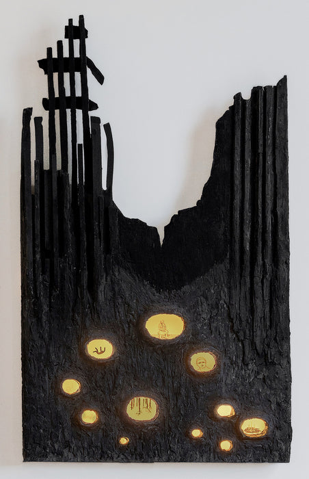 Untitled 3, 2025, mixed media, 37 x 22 x 3 in. / 93.98 x 55.88 x 7.62 cm.