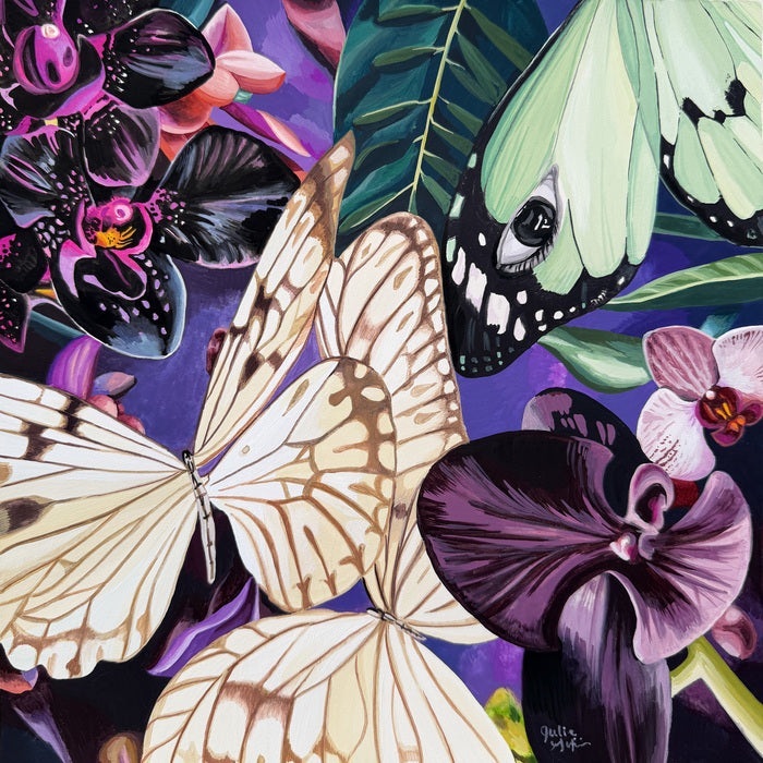 Love & Loss, 2026, gouache on arches hot press paper, 11 x 11 in. / 27.94 x 27.94 cm.