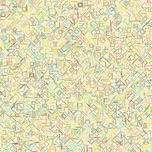 Doodle In Many Colors, 2025, digital, 48 x 48 in. / 121.92 x 121.92 cm.