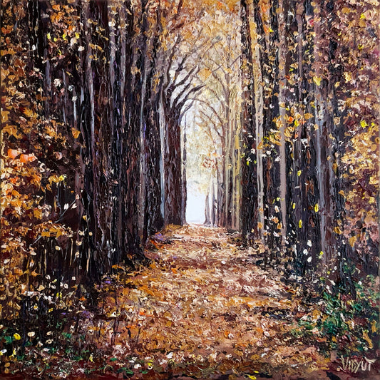 A Path to Hope, 2024, acrylic, 24 x 24 in. / 60.96 x 60.96 cm.