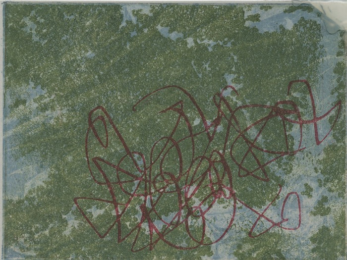 Cerca del Sol, 2025, etching, 6 x 8 in. / 15.24 x 20.32 cm.