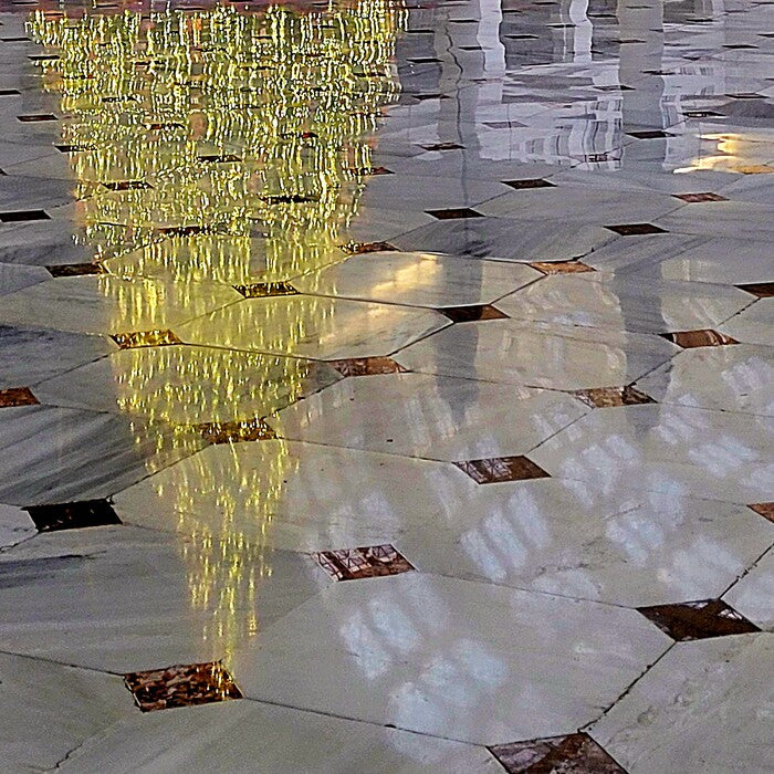 Golden Reflections, 2024, photography, 10 x 10 in. / 25.4 x 25.4 cm.