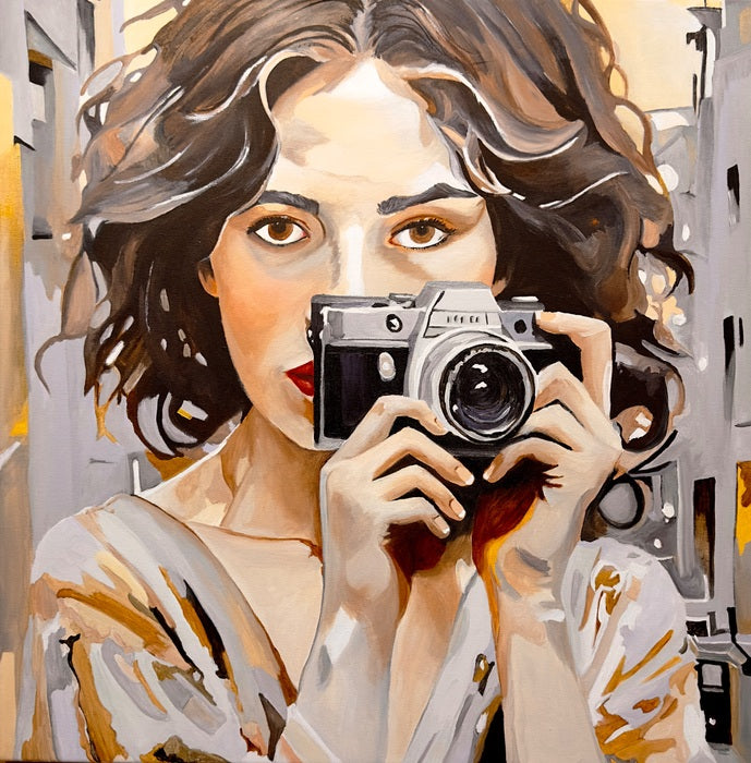 "Alli", 2026, acrylic on canvas, 30 x 30 in. / 76.2 x 76.2 cm.