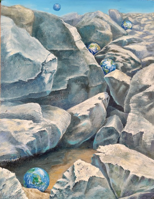 Rock My World, 2025, acrylic, 23 x 18 in. / 58.42 x 45.72 cm.