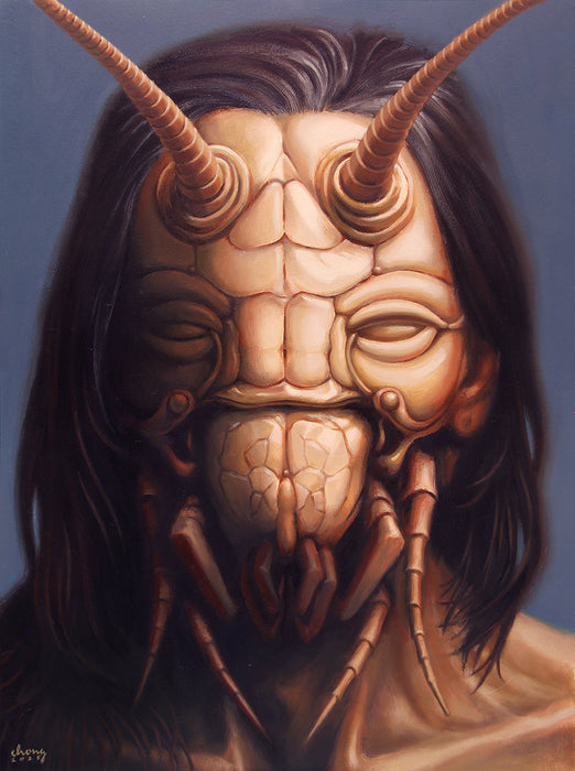 THE WICKED, 2024, oil on paper, 30 x 22 in. / 76.2 x 55.88 cm.