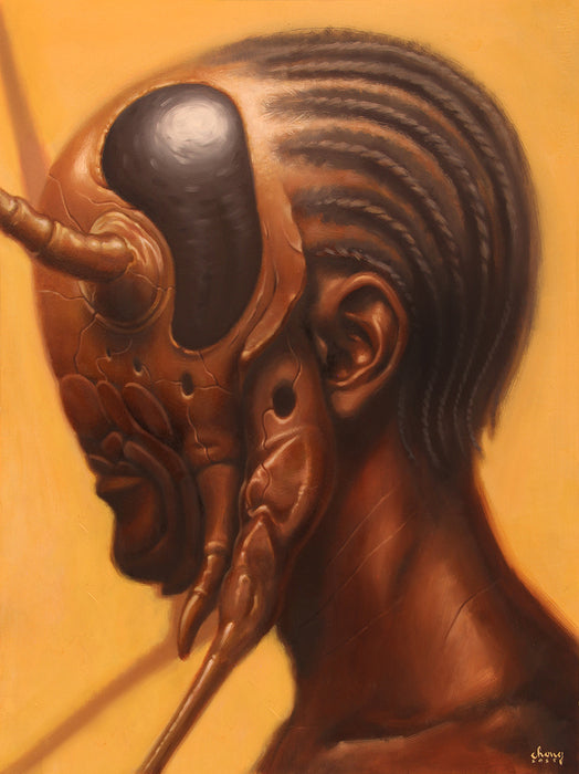 THE SURVIVALIST, 2024, oil on paper, 30 x 22 in. / 76.2 x 55.88 cm.