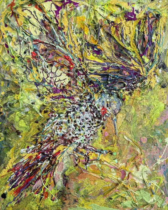 Pierre, 2025, mixed media, 30 x 24 in. / 76.2 x 60.96 cm.