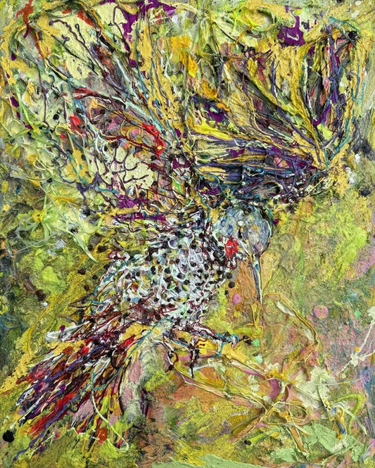 Pierre, 2025, mixed media, 30 x 24 in. / 76.2 x 60.96 cm.
