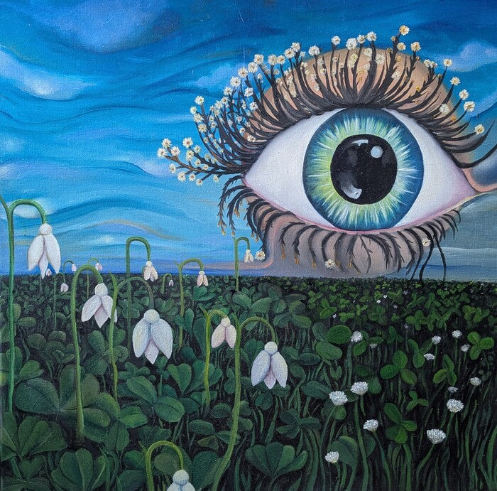 Imbolc, 2025, oil on canvas, 24 x 24 in. / 60.96 x 60.96 cm.