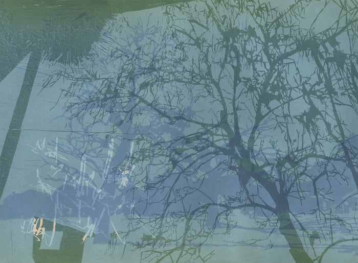 Acércate, 2025, relief print, 18 x 24 in. / 45.72 x 60.96 cm.