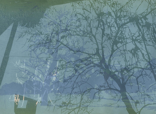 Acércate, 2025, relief print, 18 x 24 in. / 45.72 x 60.96 cm.