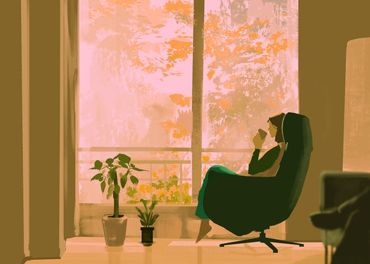 Peaceful Monochrome, 2024, digital, 8 x 12 in. / 20.32 x 30.48 cm.